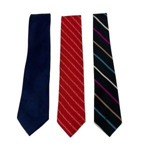 Lot of 3 Mens Neck Ties Roundtree & Yorke Principle NY Countess Wara 0631